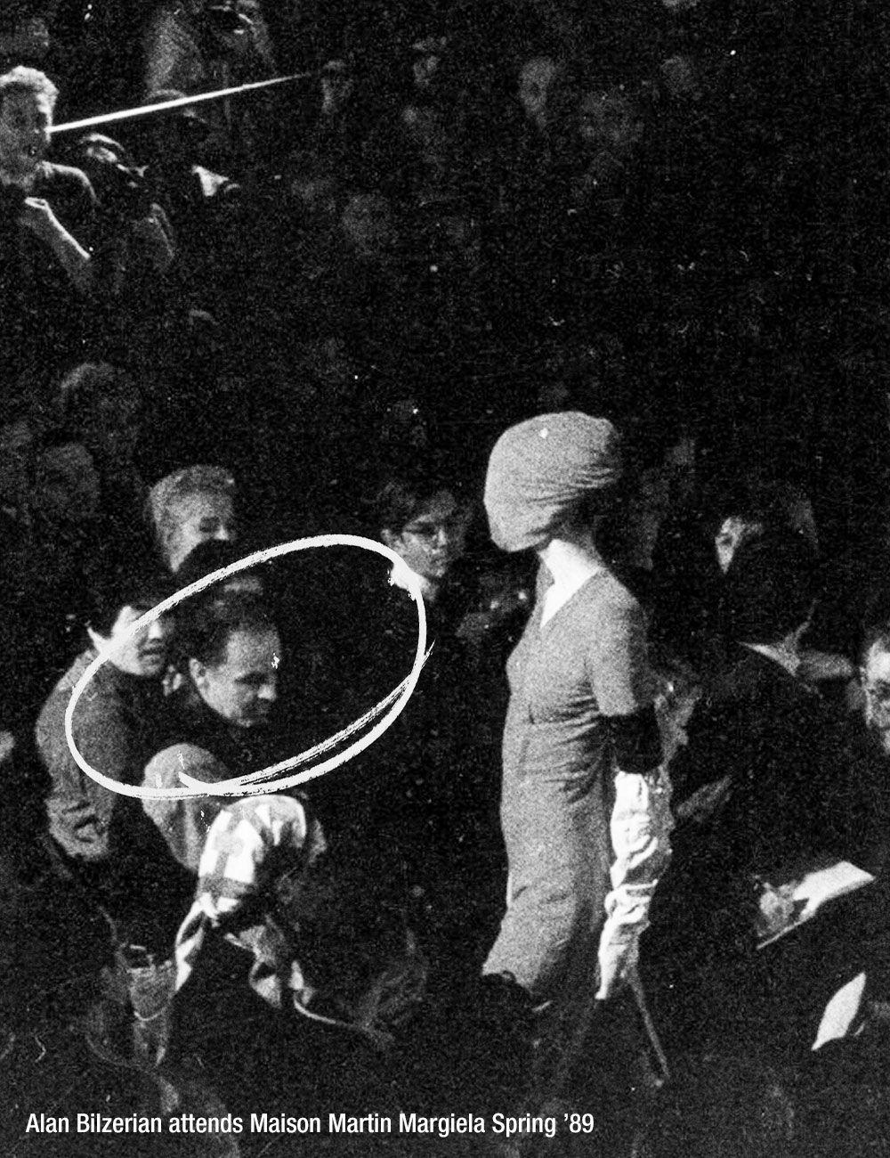 Alan Bilzerian attends Maison Martin Margiela's debut show, Spring 1989 at the Cafe De La Gare in Paris.