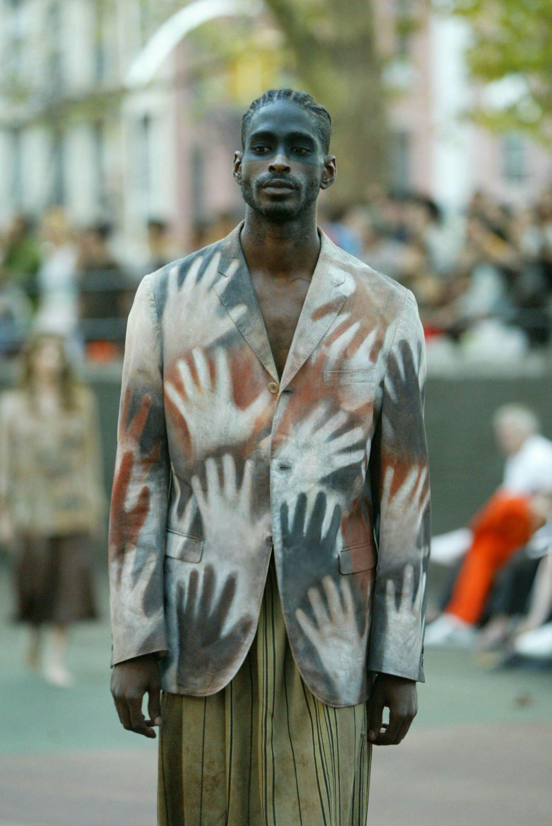 Look from Miguel Adrover S/S 2005.
