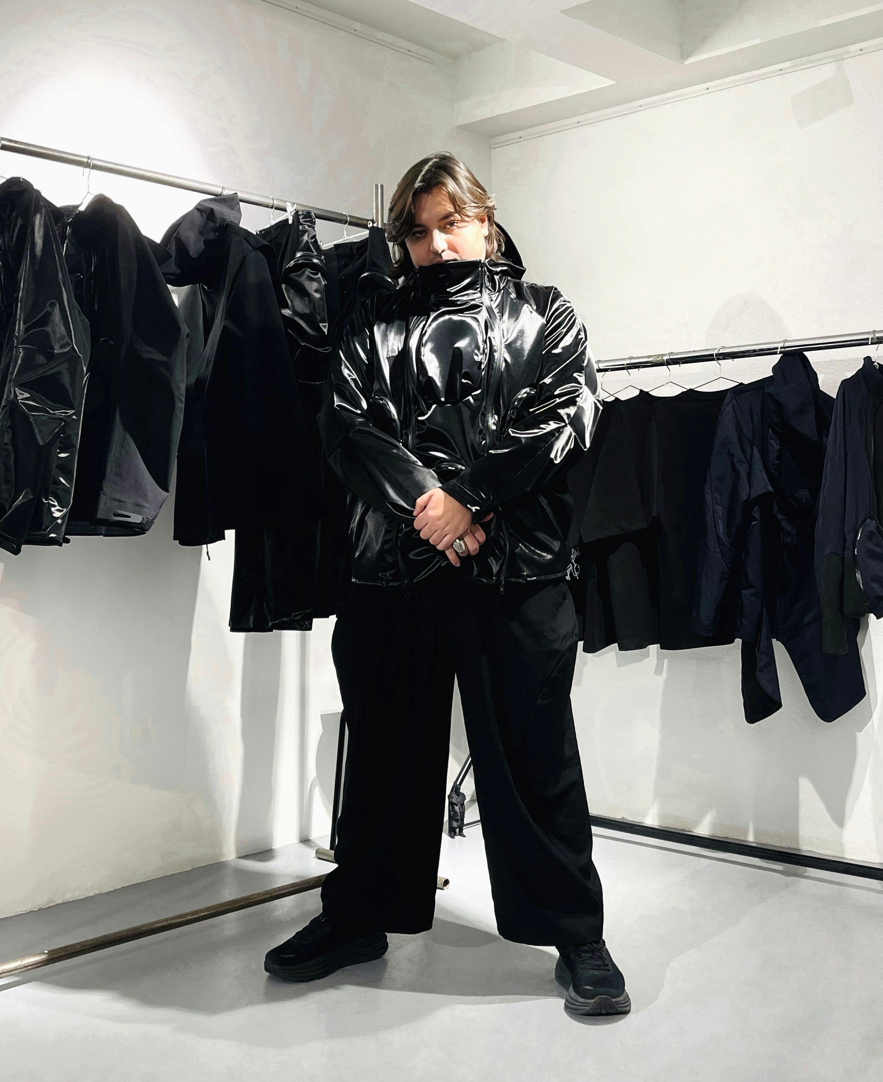 Luca Hamers photographed in Sabukaru FW24 Showroom