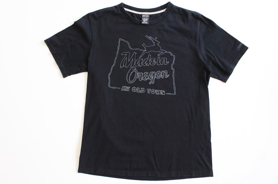 White stag red nose sign and Number (N)ine t-shirt.